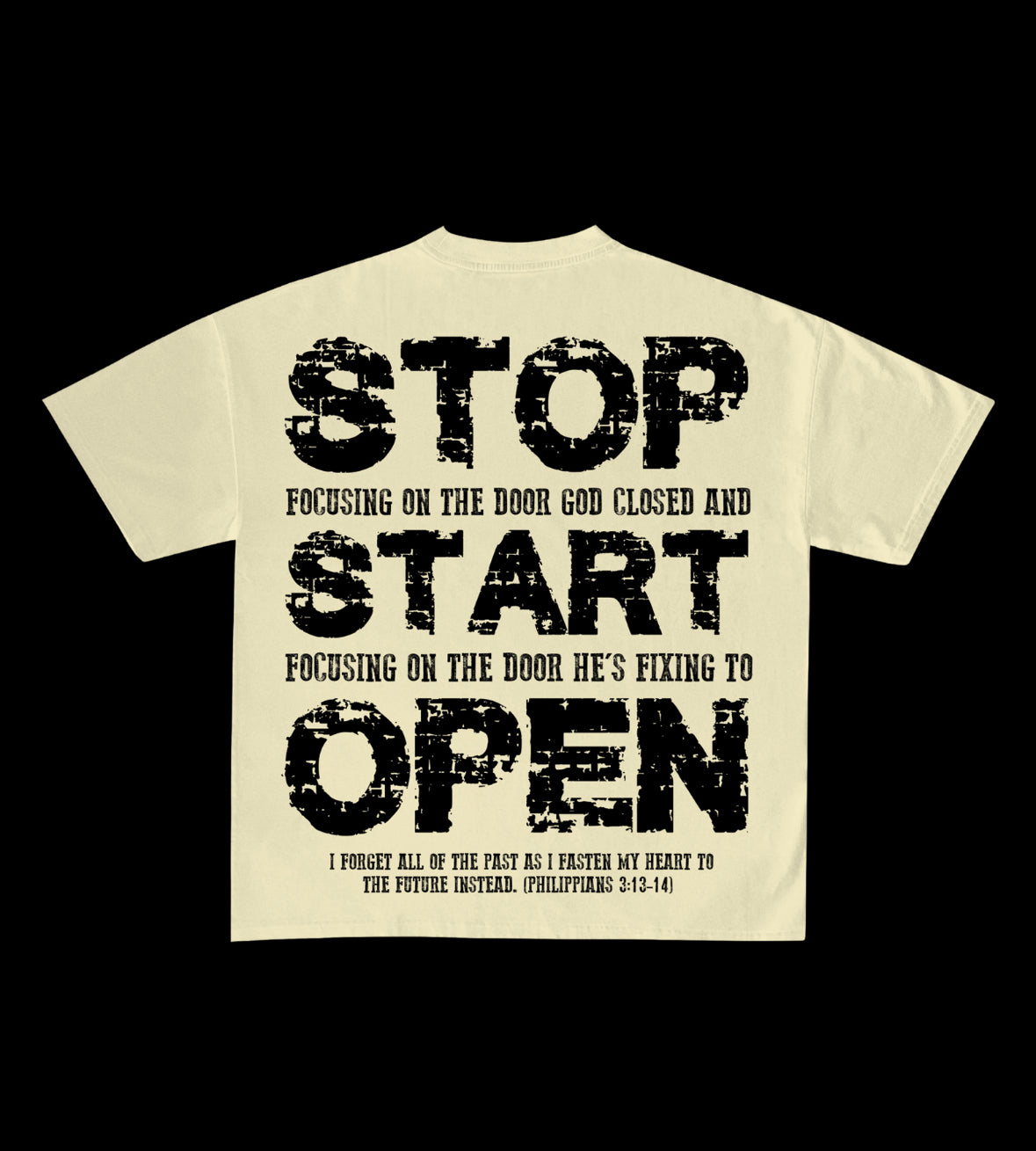 STOP. START. OPEN
