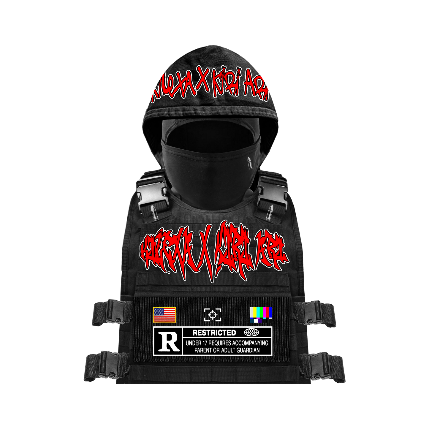 “GOD Protect Me From My Friends” Hoodie Vest